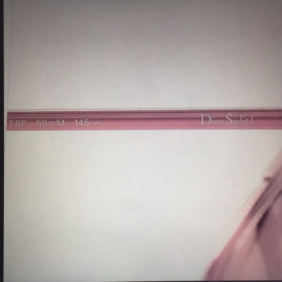 Dior Pink Blue Mirrored Logo Aviators NeverUsed - Picture 5 of 14